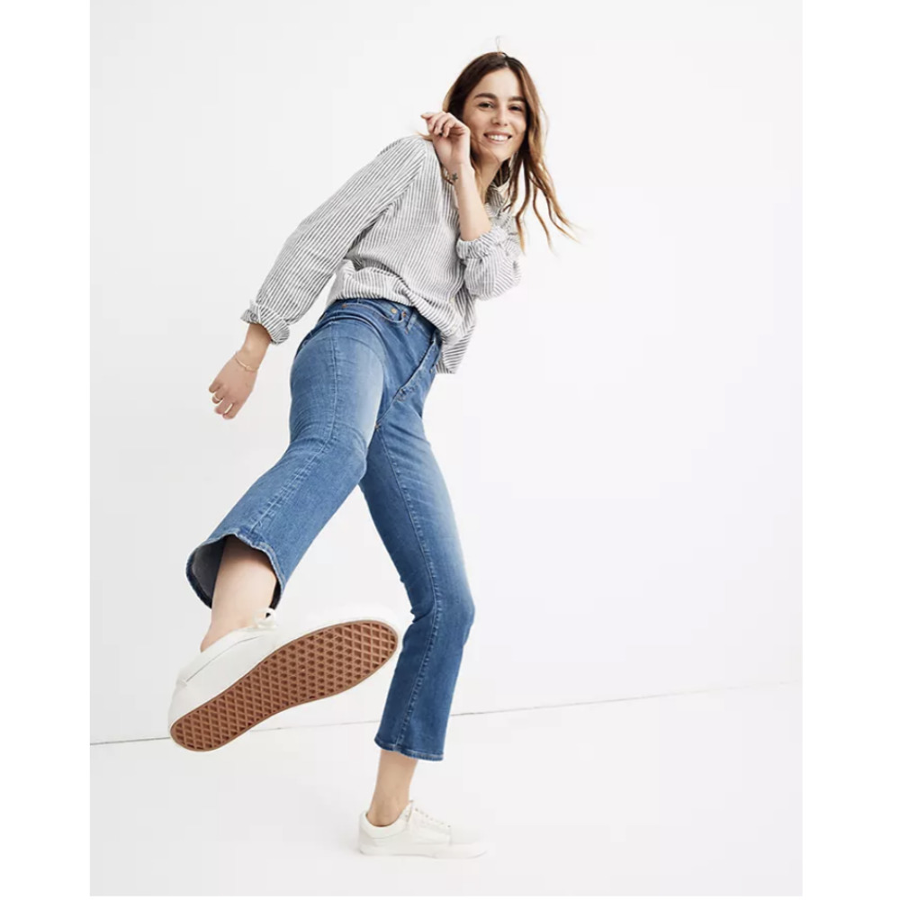 Madewell Cali Demi-Boot Jeans in Tierney Wash Sz 24